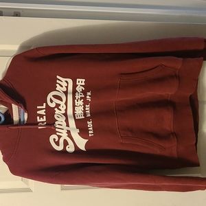 Maroon Superdry Hoodie